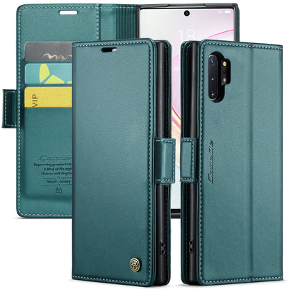 CASEME Butterfly Clasp Wallet Galaxy Note10+ Leather Case