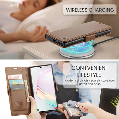 CASEME Butterfly Clasp Wallet Galaxy Note10+ Leather Case