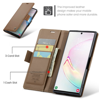 CASEME Butterfly Clasp Wallet Galaxy Note10+ Leather Case