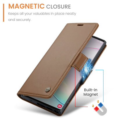 CASEME Butterfly Clasp Wallet Galaxy Note10+ Leather Case