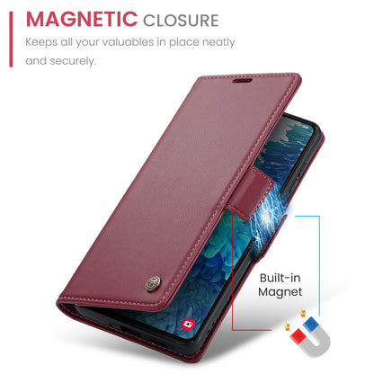 CASEME Butterfly Clasp Wallet Galaxy S20 FE Leather Case