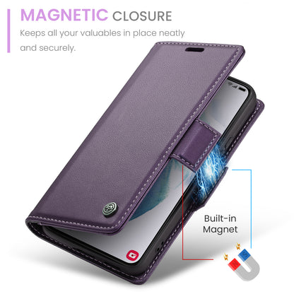 CASEME Butterfly Clasp Wallet Galaxy S21 Leather Case