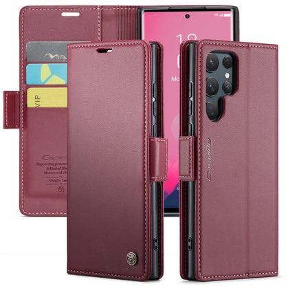 CASEME Butterfly Clasp Wallet Galaxy S24 Ultra Leather Case