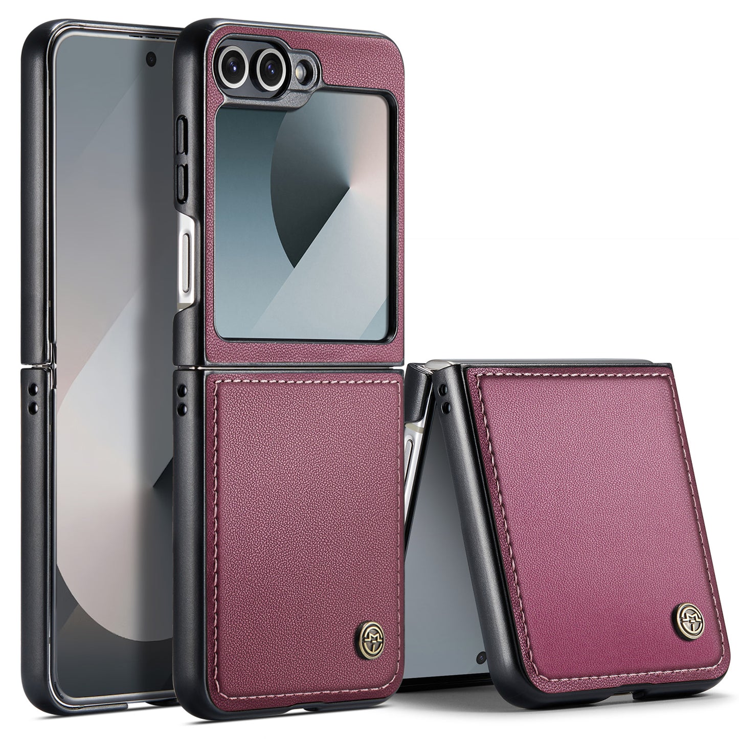 CASEME Butterfly Clasp Wallet Galaxy Z Flip6 Leather Case