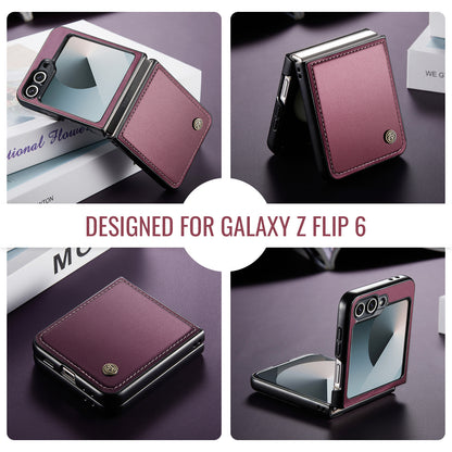 CASEME Butterfly Clasp Wallet Galaxy Z Flip6 Leather Case