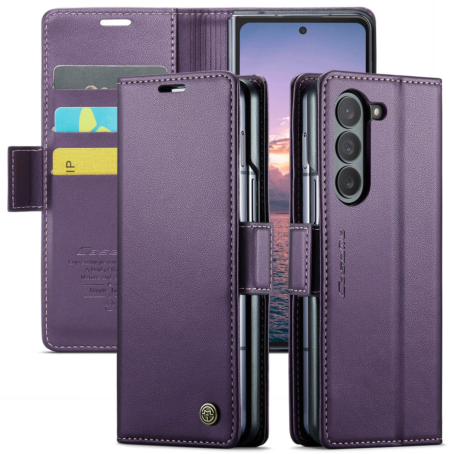 CASEME Butterfly Clasp Wallet Galaxy Z Fold6 Leather Case