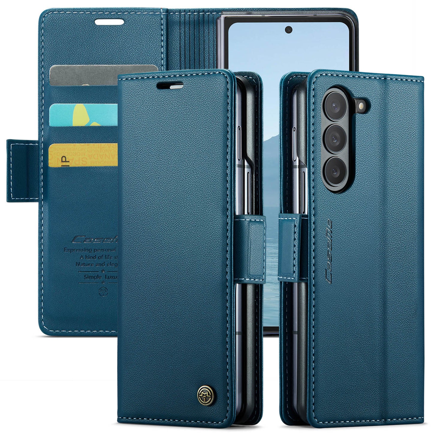 CASEME Butterfly Clasp Wallet Galaxy Z Fold6 Leather Case