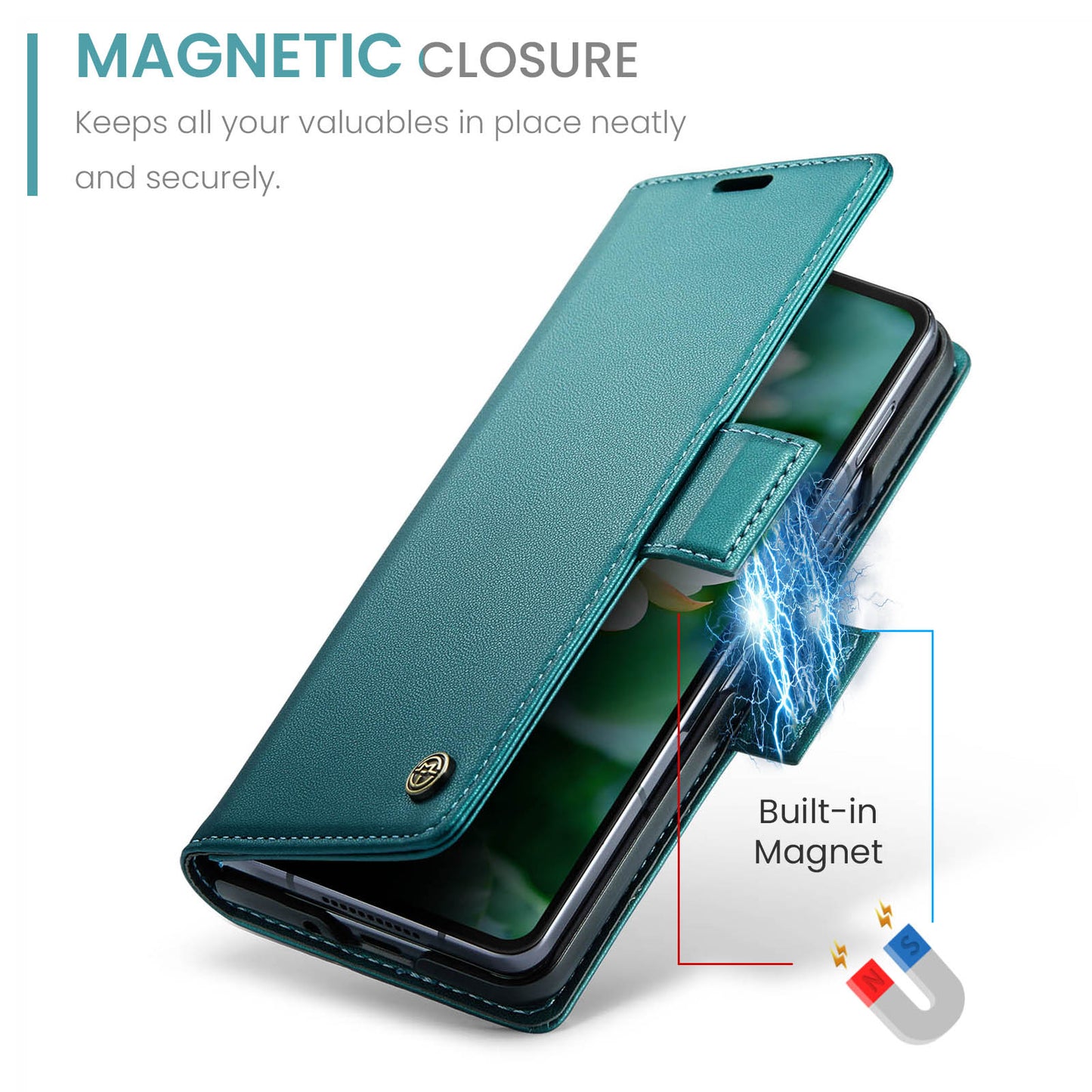 CASEME Butterfly Clasp Wallet Galaxy Z Fold6 Leather Case