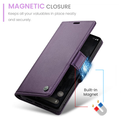 CASEME Butterfly Clasp Wallet Google Pixel 8 Pro Leather Case