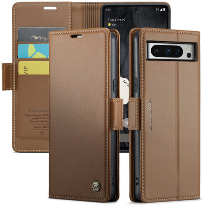 CASEME Butterfly Clasp Wallet Google Pixel 8 Pro Leather Case