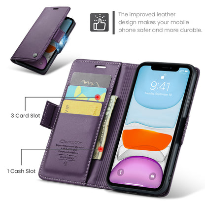 CASEME Butterfly Clasp Wallet iPhone 11 Leather Case