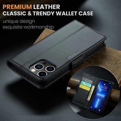 CASEME Butterfly Clasp Wallet iPhone 13 Pro Max Leather Case