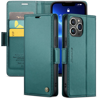 CASEME Butterfly Clasp Wallet iPhone 13 Pro Leather Case