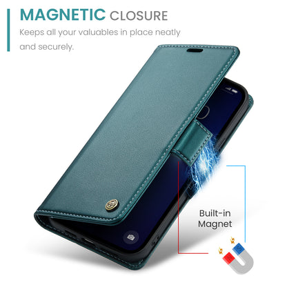 CASEME Butterfly Clasp Wallet iPhone 13 Pro Leather Case