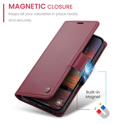 CASEME Butterfly Clasp Wallet iPhone 16 Plus Leather Case