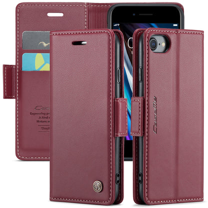 CASEME Butterfly Clasp Wallet iPhone SE 2024 Leather Case