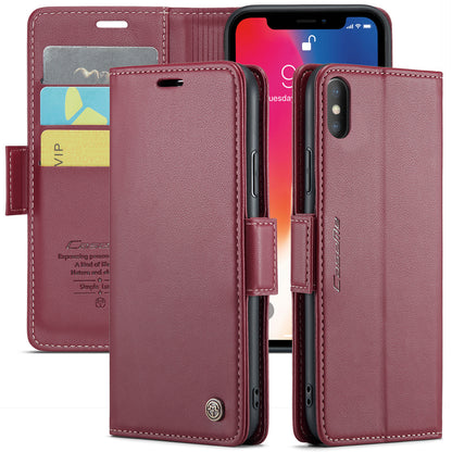 CASEME Butterfly Clasp Wallet iPhone Xs Max Leather Case