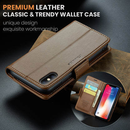 CASEME Butterfly Clasp Wallet iPhone Xs Max Leather Case