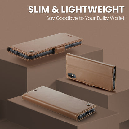 CASEME Butterfly Clasp Wallet iPhone Xs Max Leather Case