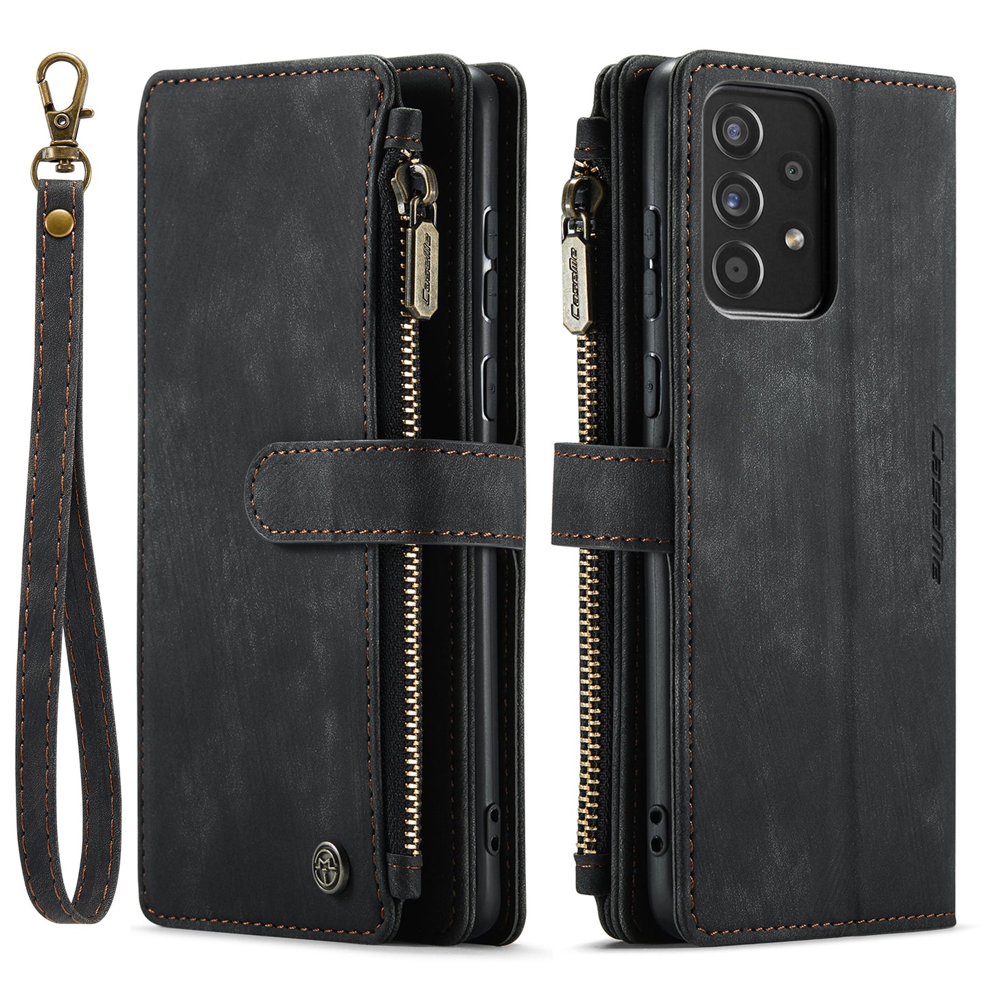 CASEME Multi-card Hand Strap Galaxy A52s Leather Case