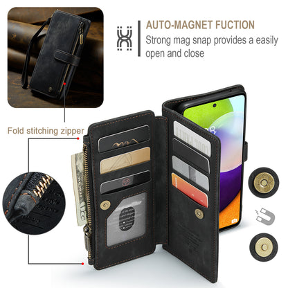 CASEME Multi-card Hand Strap Galaxy A52s Leather Case