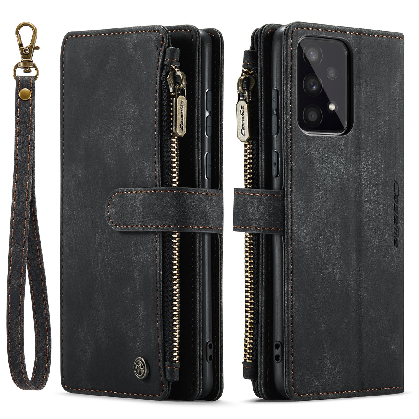 CASEME Multi-card Hand Strap Galaxy A53 Leather Case