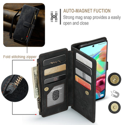 CASEME Multi-card Hand Strap Galaxy A71 Leather Case