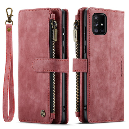 CASEME Multi-card Hand Strap Galaxy A71 Leather Case