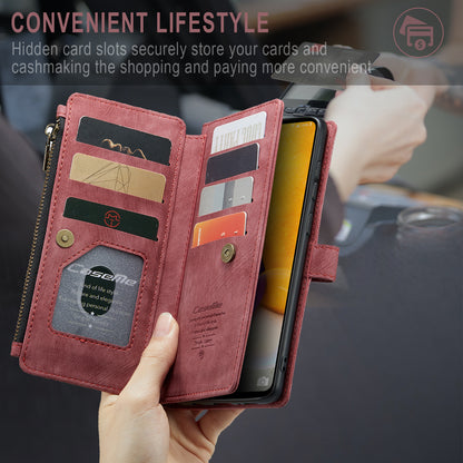 CASEME Multi-card Hand Strap Galaxy A72 Leather Case