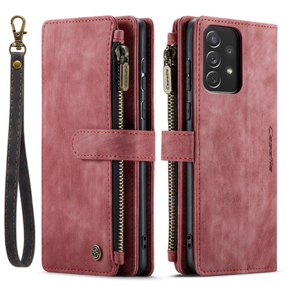 CASEME Multi-card Hand Strap Galaxy A72 Leather Case