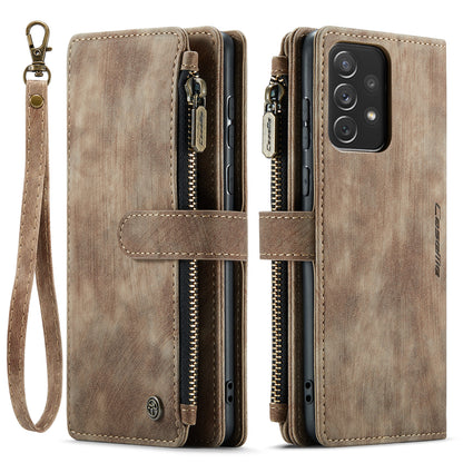 CASEME Multi-card Hand Strap Galaxy A72 Leather Case