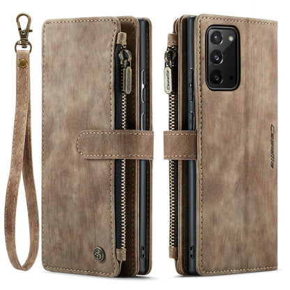 CASEME Multi-card Hand Strap Galaxy Note20 Ultra Leather Case