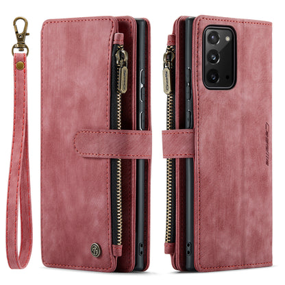 CASEME Multi-card Hand Strap Galaxy Note20 Ultra Leather Case