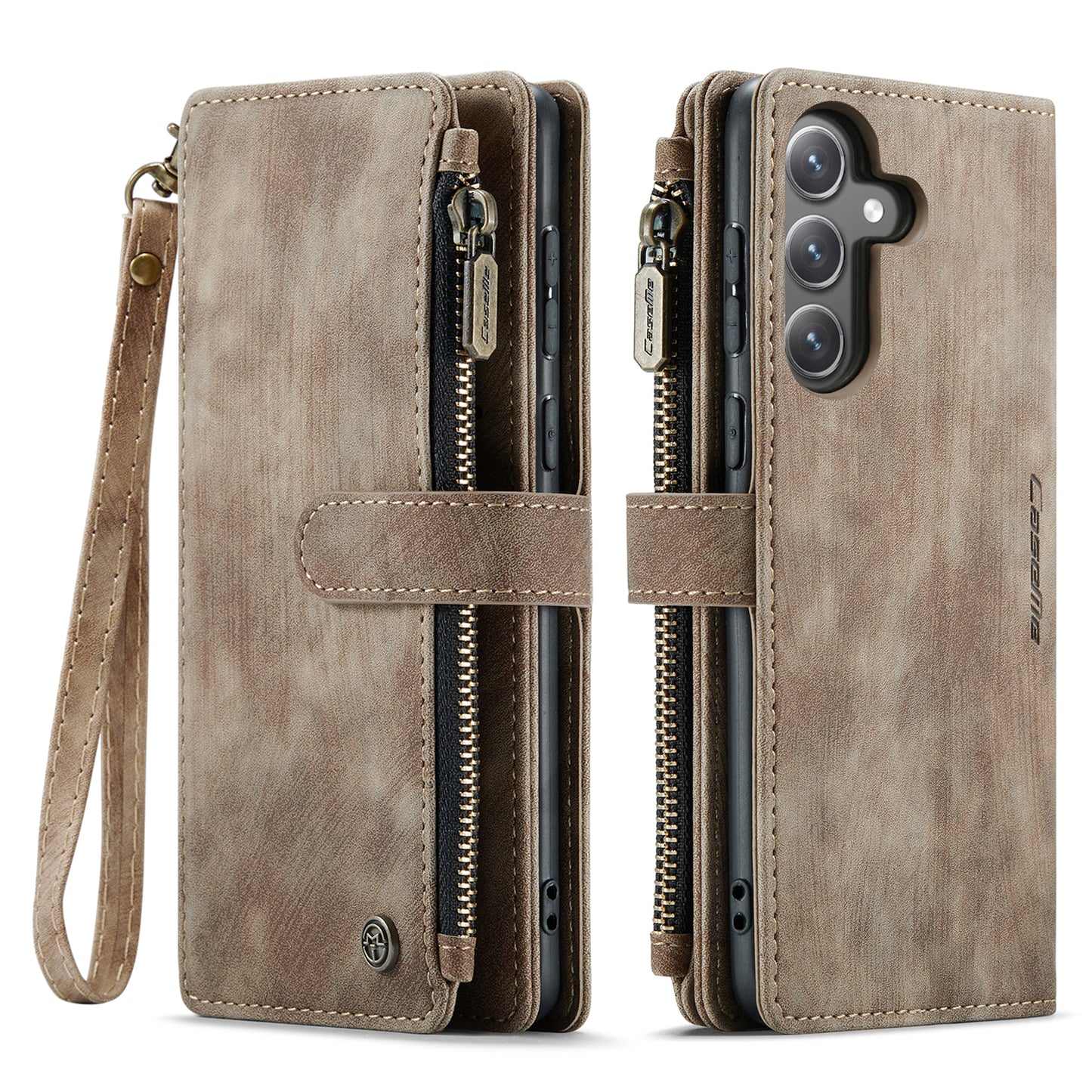 CASEME Multi-card Hand Strap Galaxy S23 FE Leather Case