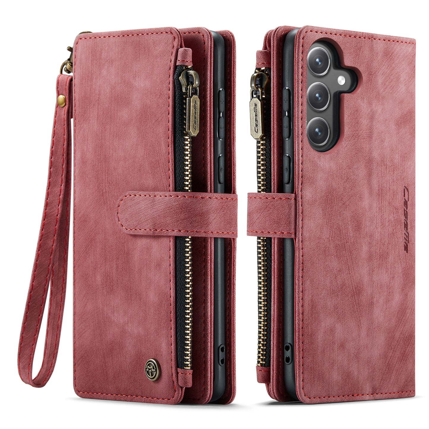 CASEME Multi-card Hand Strap Galaxy S23 FE Leather Case