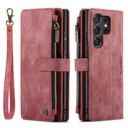 CASEME Multi-card Hand Strap Galaxy S23 Ultra Leather Case