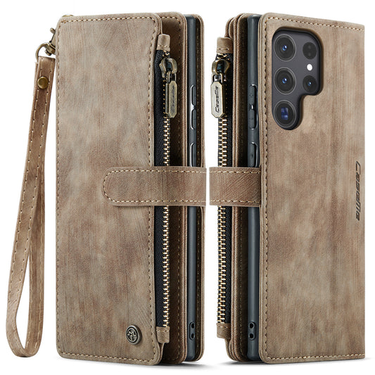 CASEME Multi-card Hand Strap Galaxy S24 Ultra Leather Case