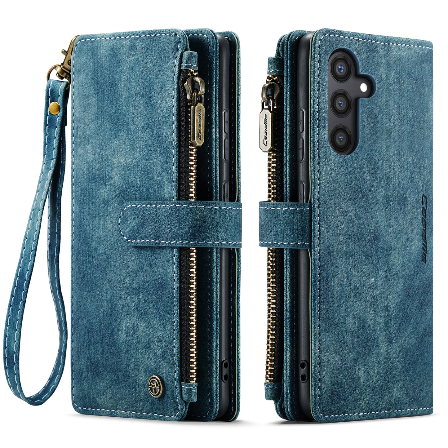 CASEME Multi-card Hand Strap Galaxy S24 FE Leather Case