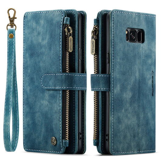 CASEME Multi-card Hand Strap Galaxy S8+ Leather Case