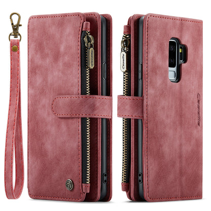 CASEME Multi-card Hand Strap Galaxy S9+ Leather Case