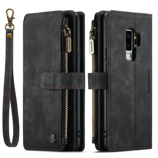 CASEME Multi-card Hand Strap Galaxy S9+ Leather Case