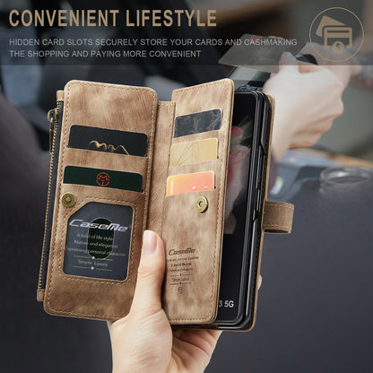 CASEME Multi-card Hand Strap Galaxy Z Fold3 Leather Case