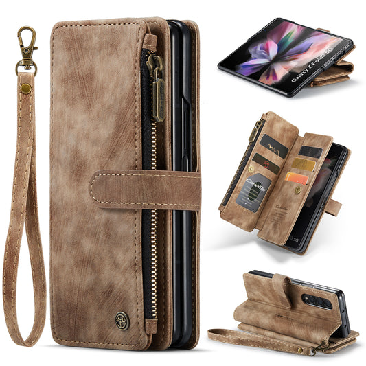 CASEME Multi-card Hand Strap Galaxy Z Fold3 Leather Case