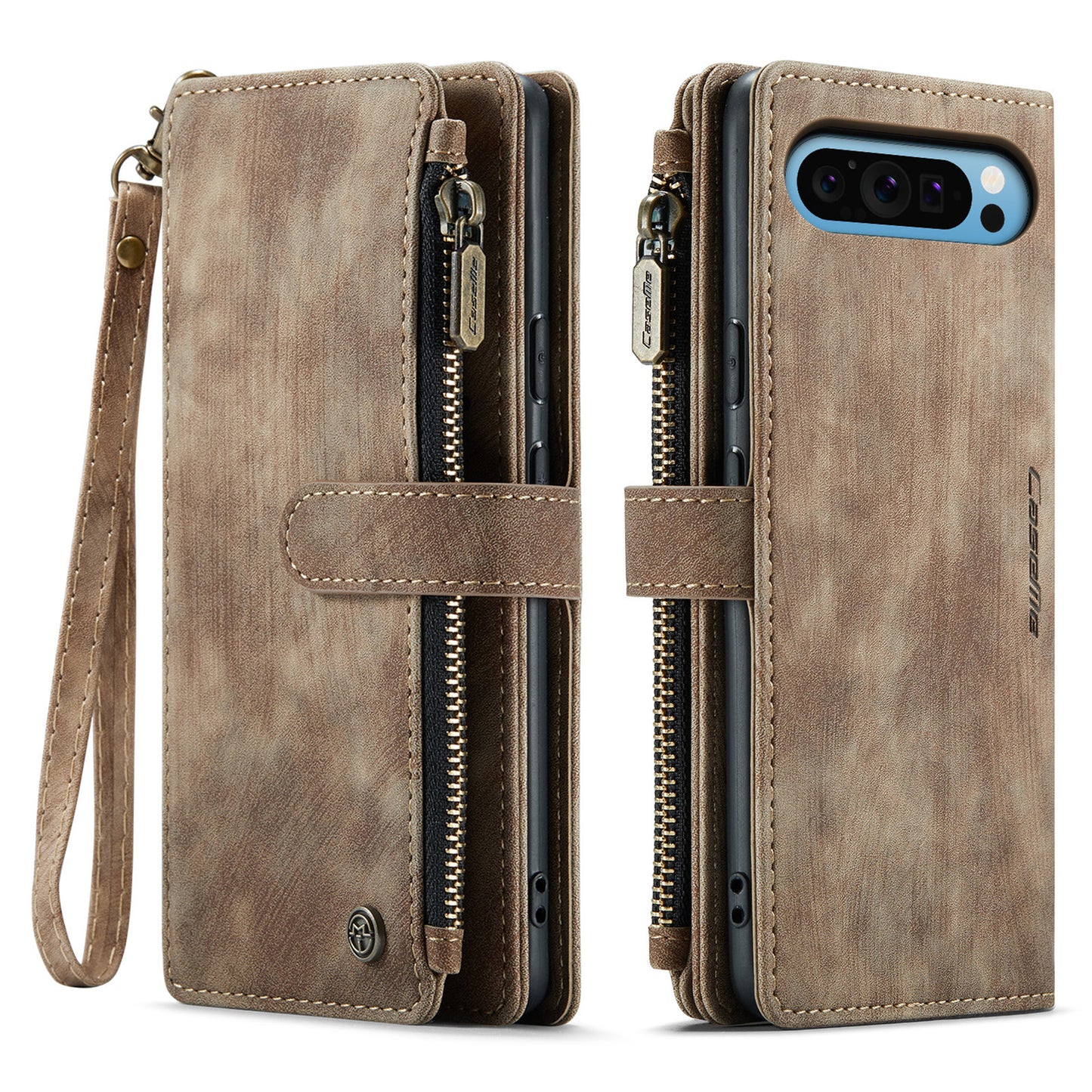 CASEME Multi-card Hand Strap Google Pixel 9 Pro XL Leather Case