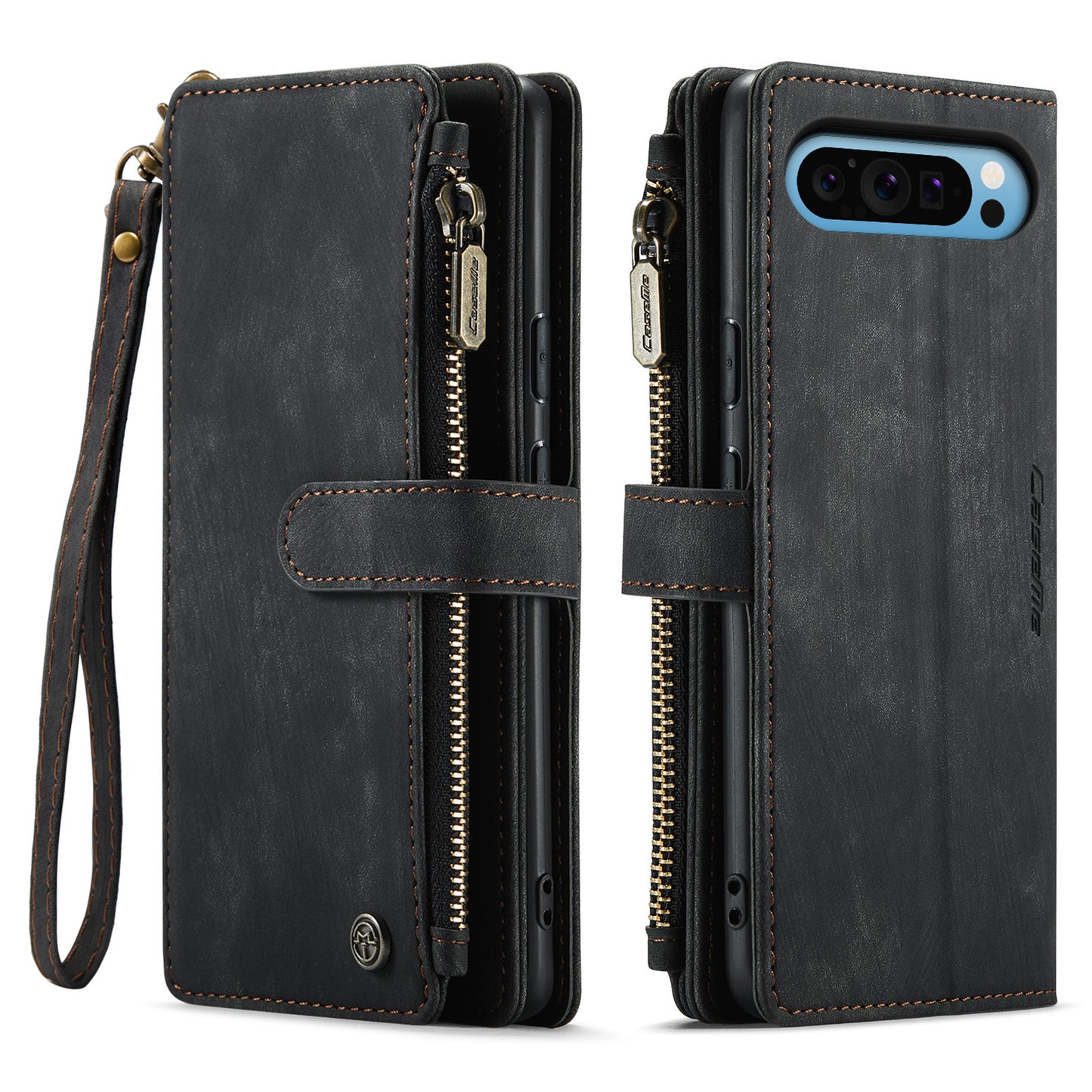 CASEME Multi-card Hand Strap Google Pixel 9 Pro XL Leather Case