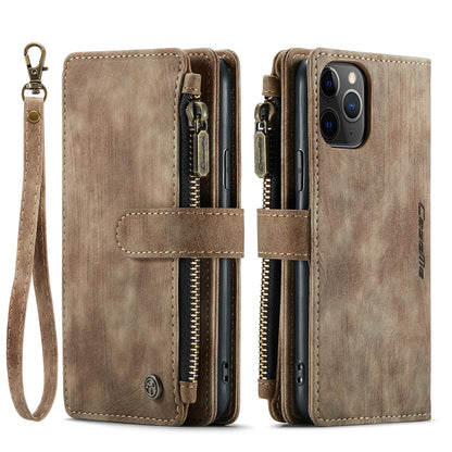 CASEME Multi-card Hand Strap iPhone 11 Pro Leather Case