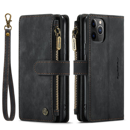 CASEME Multi-card Hand Strap iPhone 11 Pro Leather Case