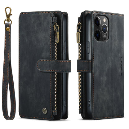 CASEME Multi-card Hand Strap iPhone 12 Pro Max Leather Case