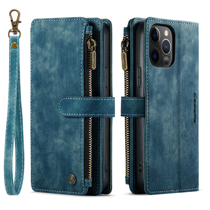 CASEME Multi-card Hand Strap iPhone 12 Pro Max Leather Case