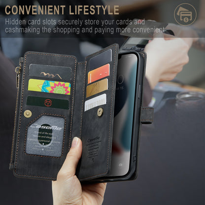 CASEME Multi-card Hand Strap iPhone 12 Pro Max Leather Case